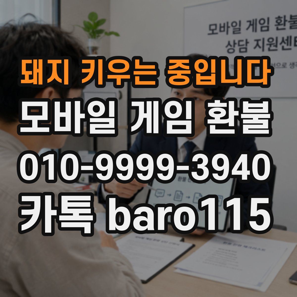 돼지 키우는 중입니다 환불