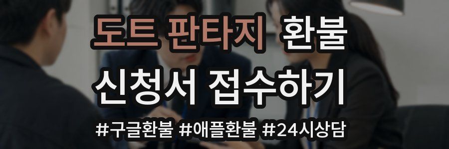 도트 판타지 환불