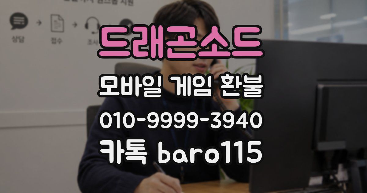 드래곤소드 환불