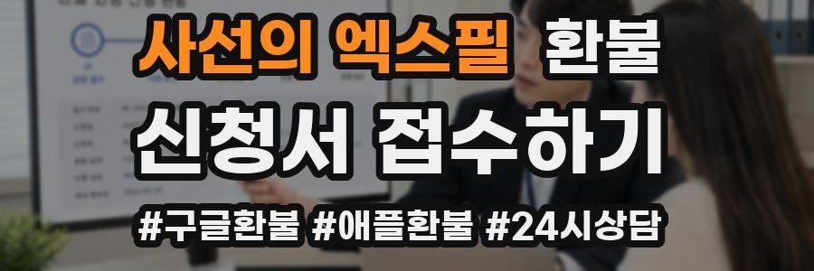 사선의 엑스필 환불