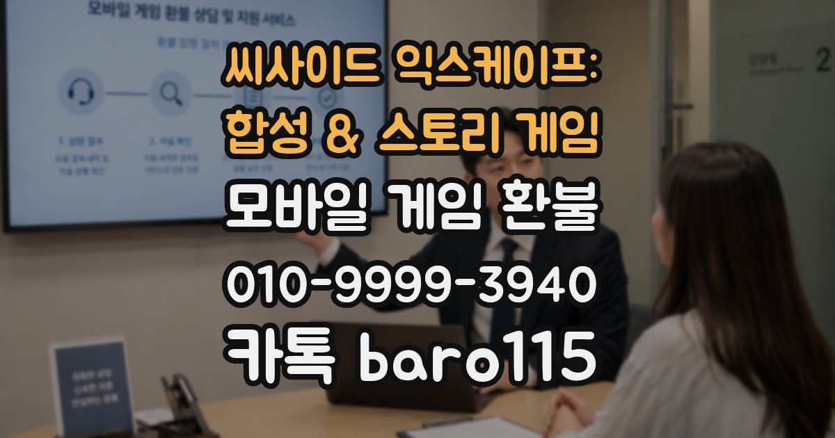 씨사이드 익스케이프: 합성 & 스토리 게임 환불