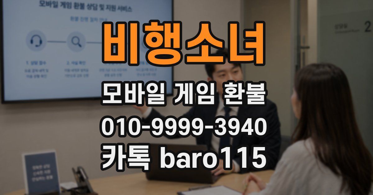 비행소녀 환불