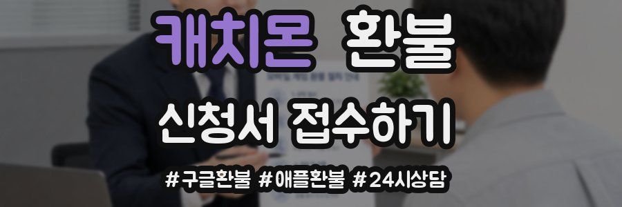 캐치몬 환불