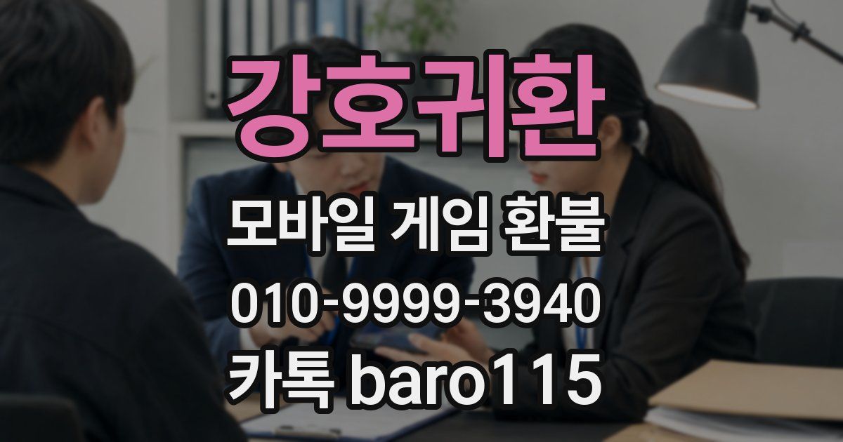 강호귀환 환불