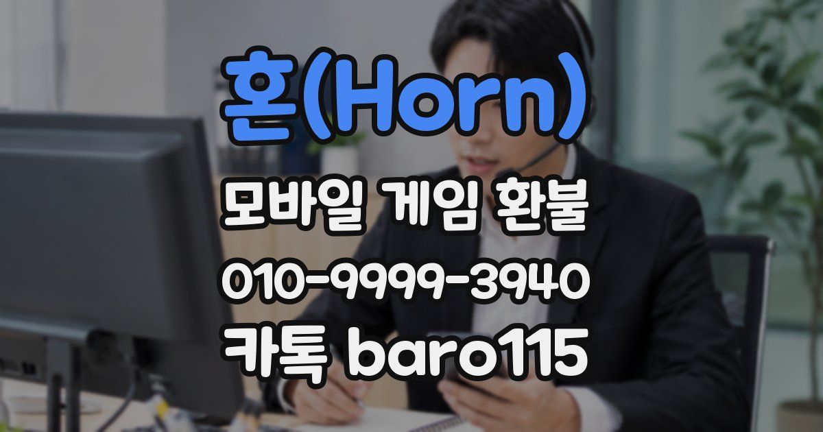 혼(Horn) 환불