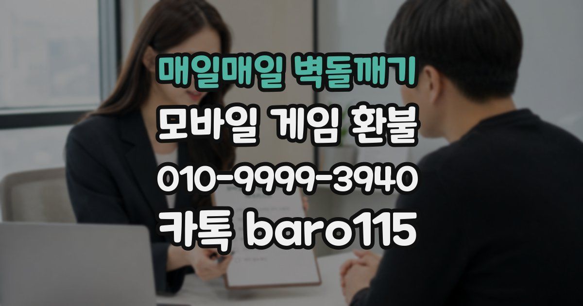 매일매일 벽돌깨기 환불