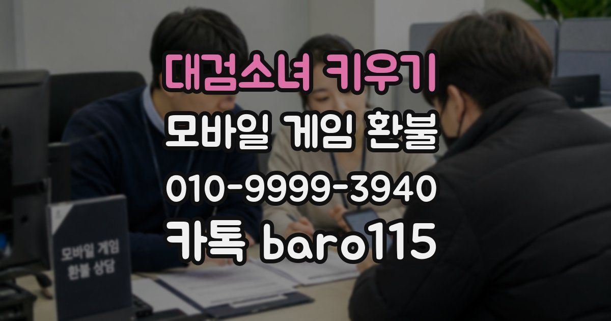 대검소녀 키우기 환불