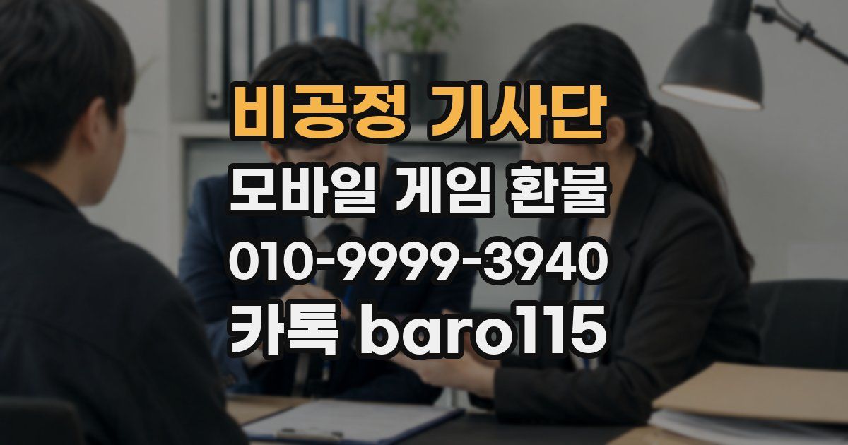 비공정 기사단 환불