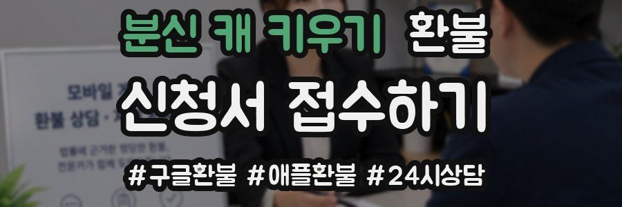 분신 캐 키우기 환불