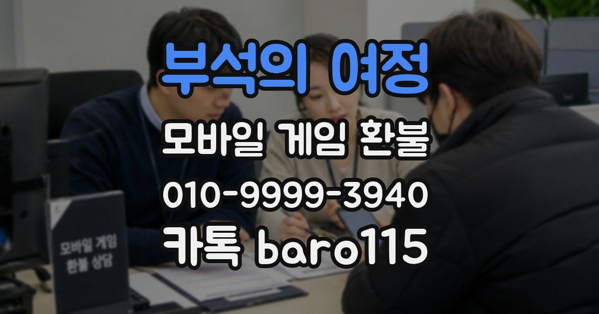 부석의 여정 환불