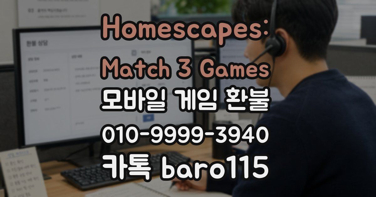 Homescapes: Match 3 Games 환불