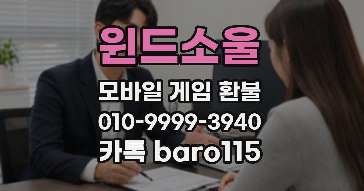 윈드소울 환불