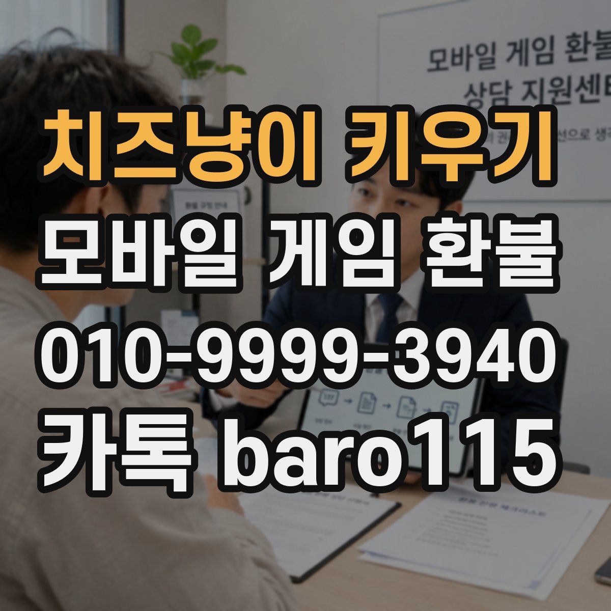 치즈냥이 키우기 환불