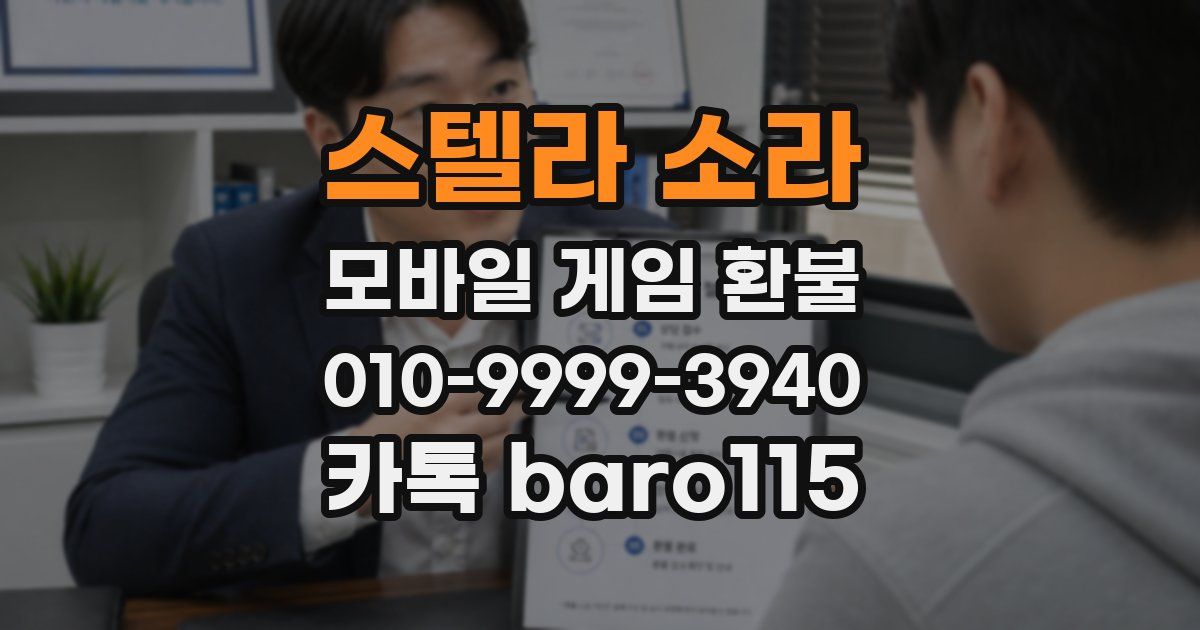 스텔라 소라 환불
