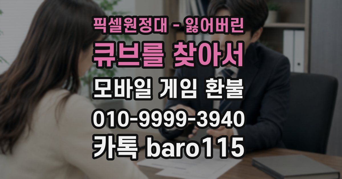 픽셀원정대 - 잃어버린 큐브를 찾아서 환불