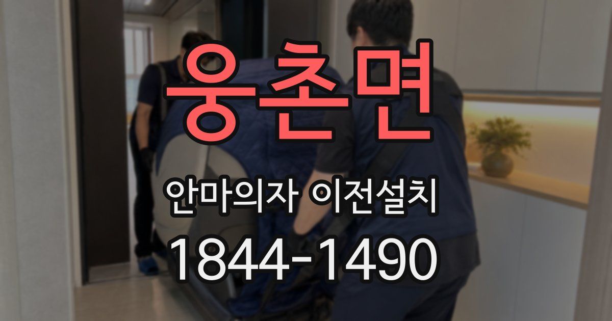 웅촌면 안마의자 이전설치