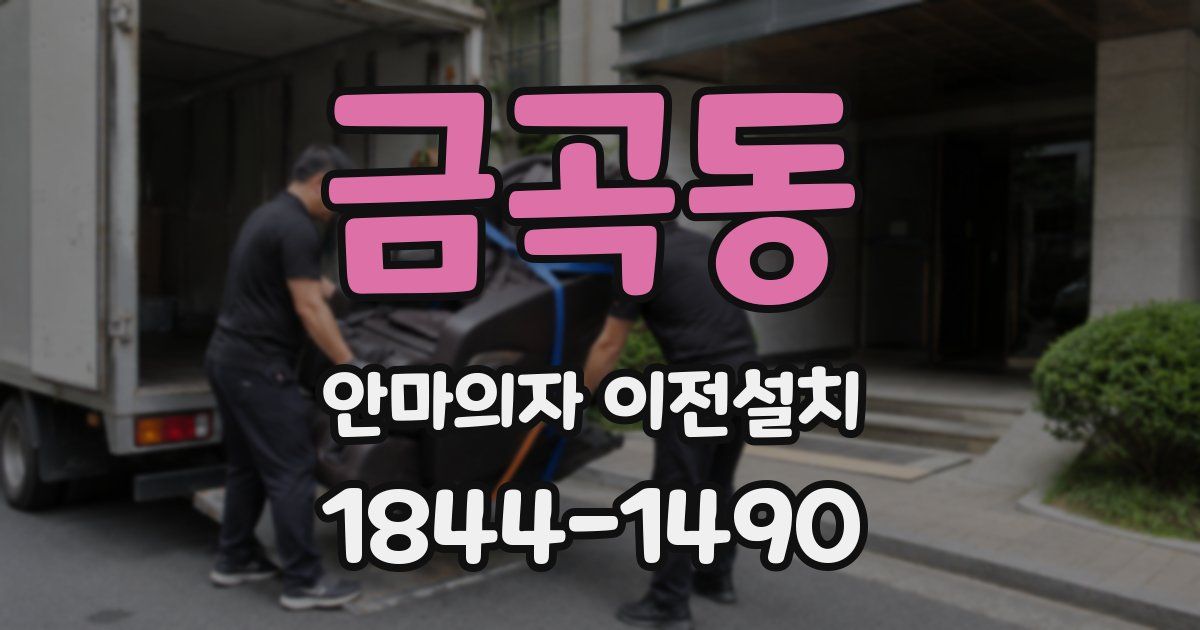 금곡동 안마의자 이전설치