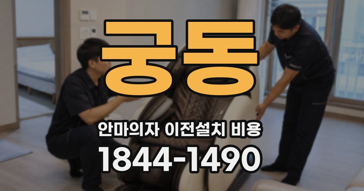 궁동 안마의자 이전설치 비용