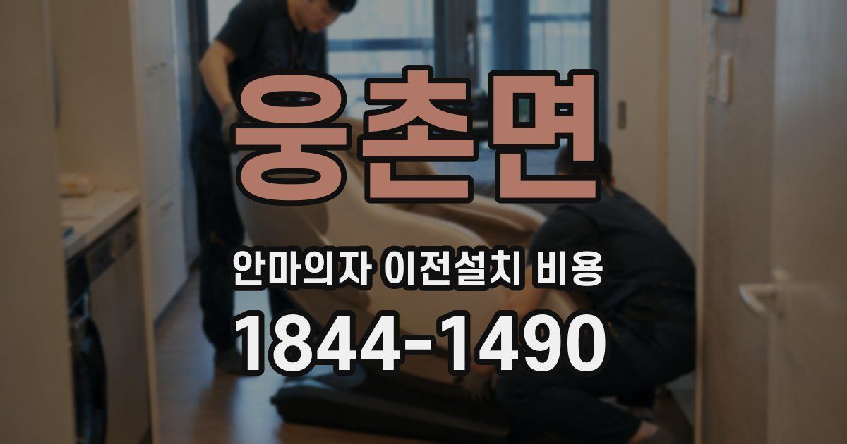 웅촌면 안마의자 이전설치 비용