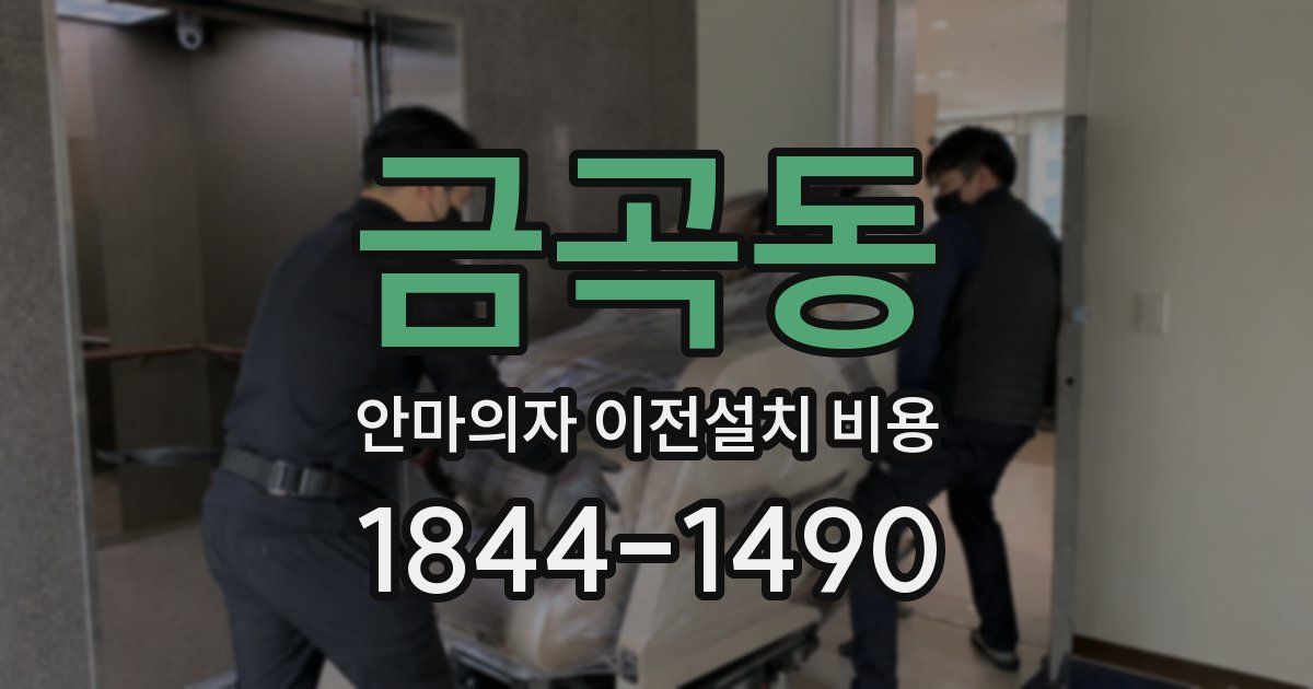 금곡동 안마의자 이전설치 비용