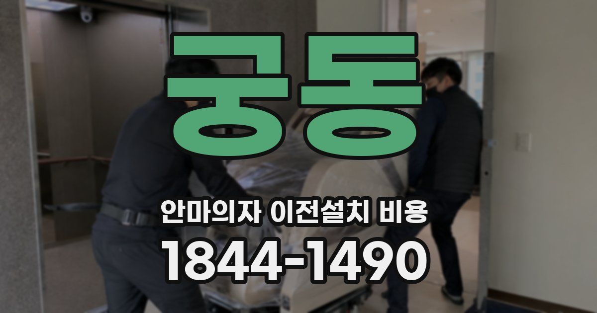 궁동 안마의자 이전설치 비용