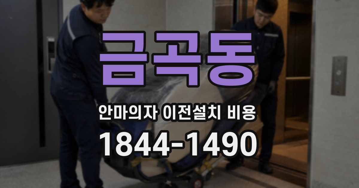 금곡동 안마의자 이전설치 비용