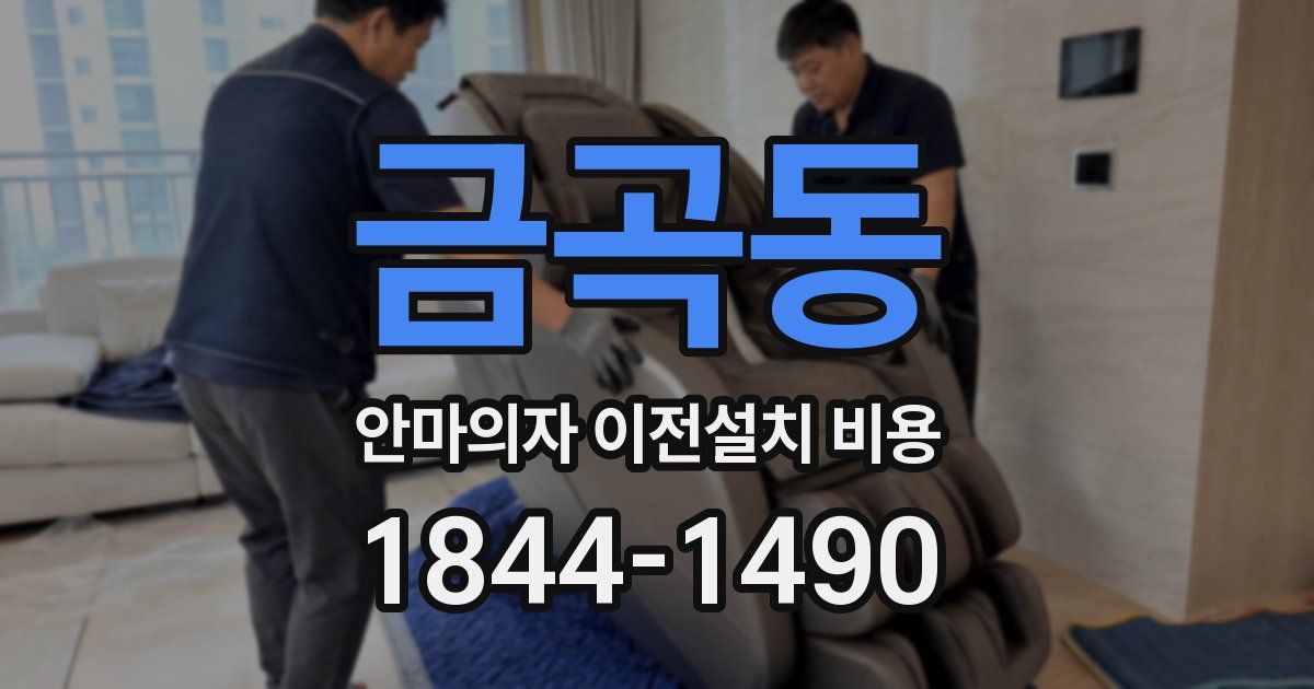 금곡동 안마의자 이전설치 비용