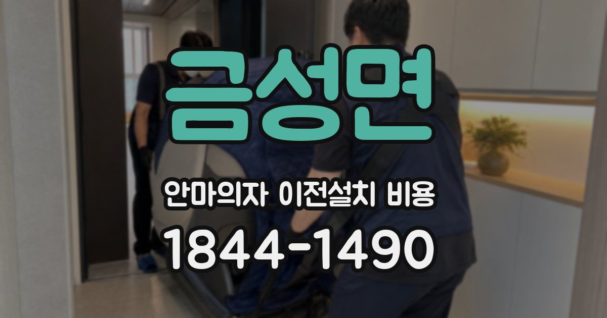 금성면 안마의자 이전설치 비용