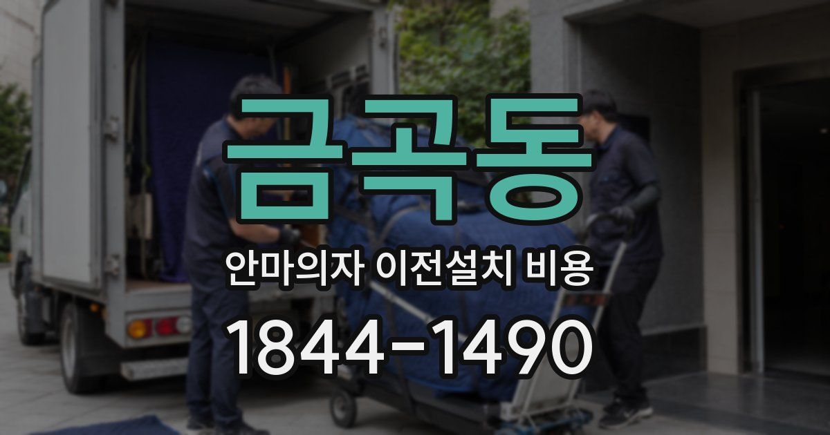 금곡동 안마의자 이전설치 비용
