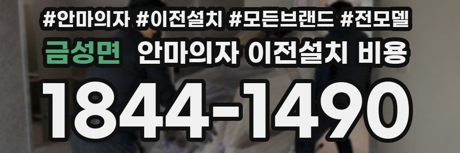 금성면 안마의자 이전설치 비용
