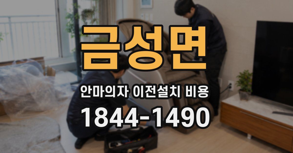 금성면 안마의자 이전설치 비용