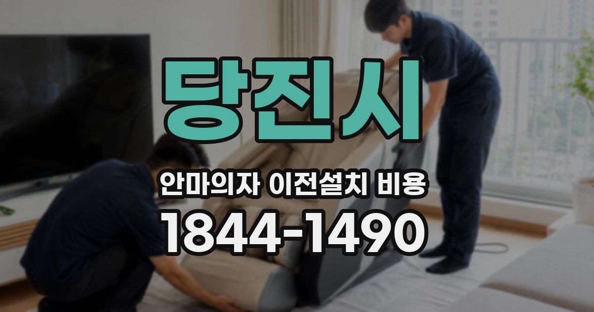 당진시 안마의자 이전설치 비용