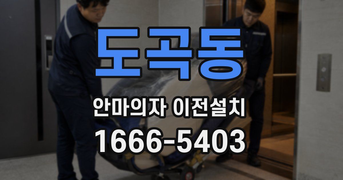 도곡동 안마의자 이전설치