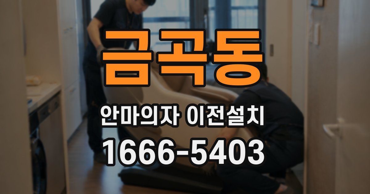 금곡동 안마의자 이전설치