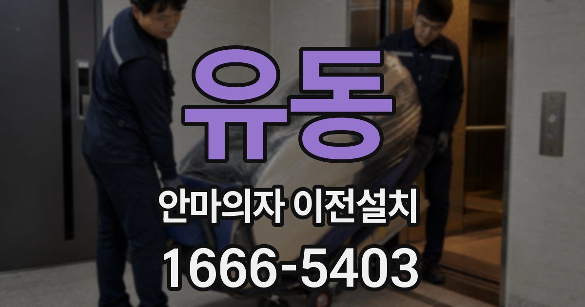 유동 안마의자 이전설치
