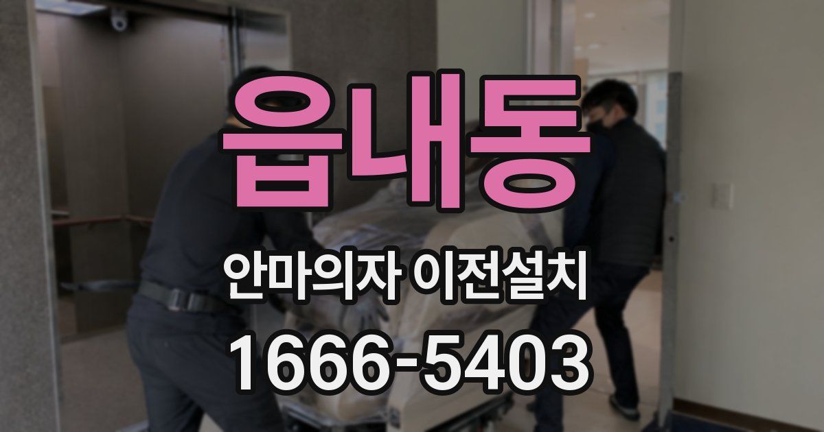 읍내동 안마의자 이전설치