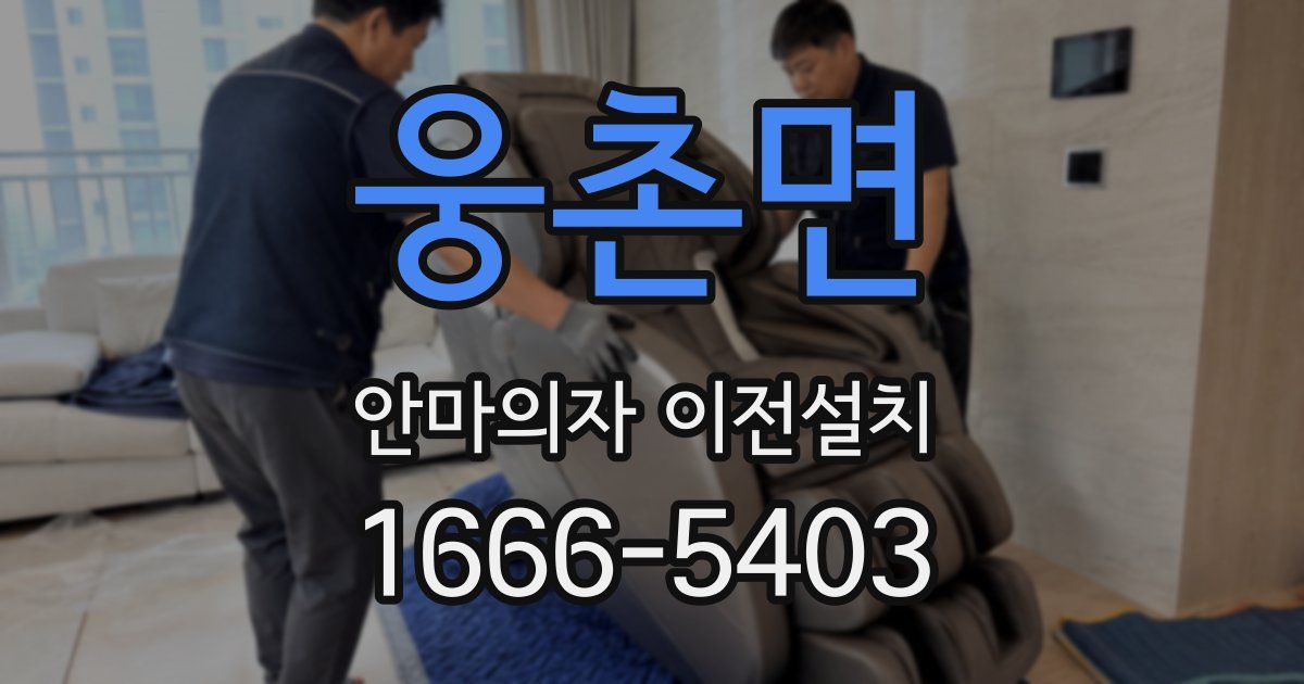 웅촌면 안마의자 이전설치