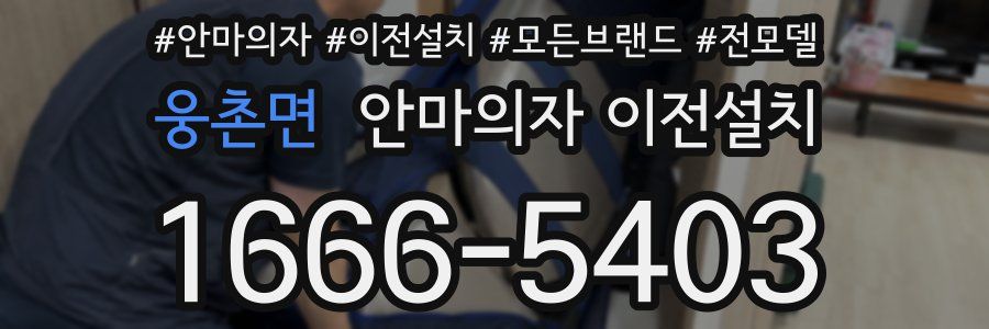 웅촌면 안마의자 이전설치