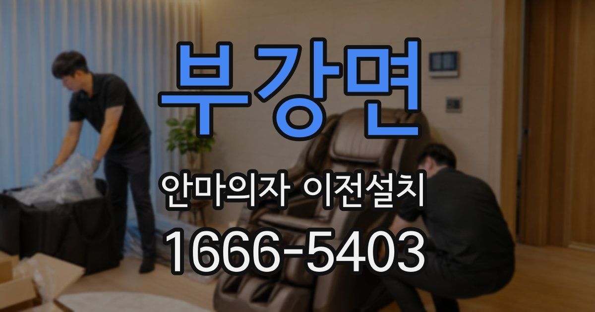 부강면 안마의자 이전설치