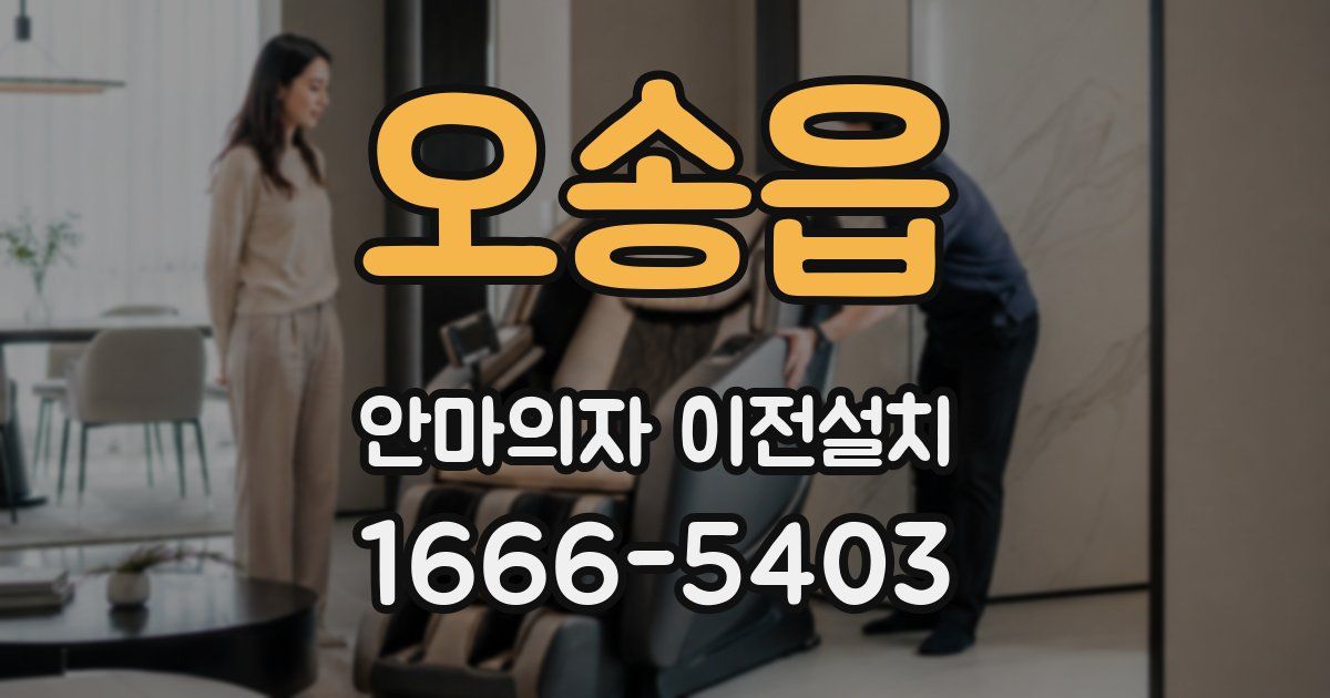 오송읍 안마의자 이전설치