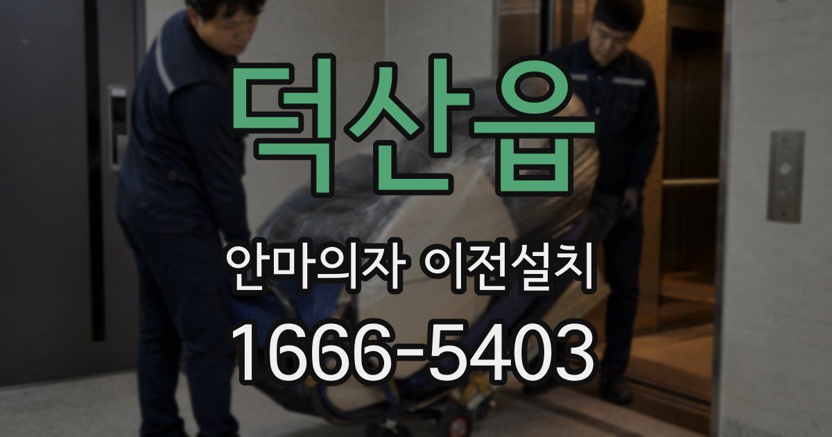 덕산읍 안마의자 이전설치