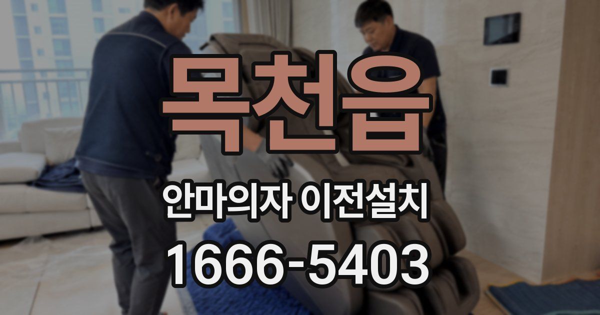 목천읍 안마의자 이전설치