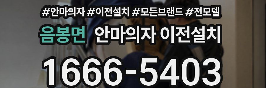 음봉면 안마의자 이전설치