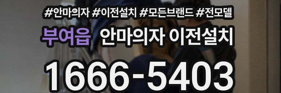 부여읍 안마의자 이전설치
