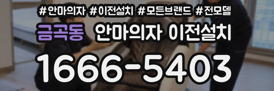 금곡동 안마의자 이전설치