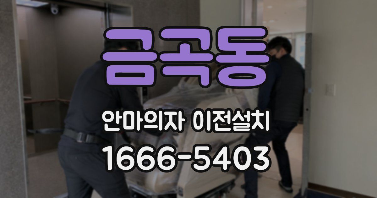 금곡동 안마의자 이전설치