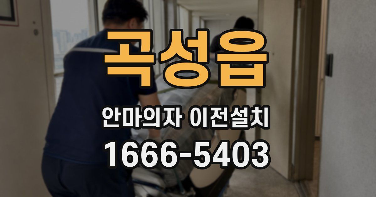 곡성읍 안마의자 이전설치