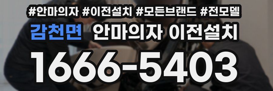 감천면 안마의자 이전설치