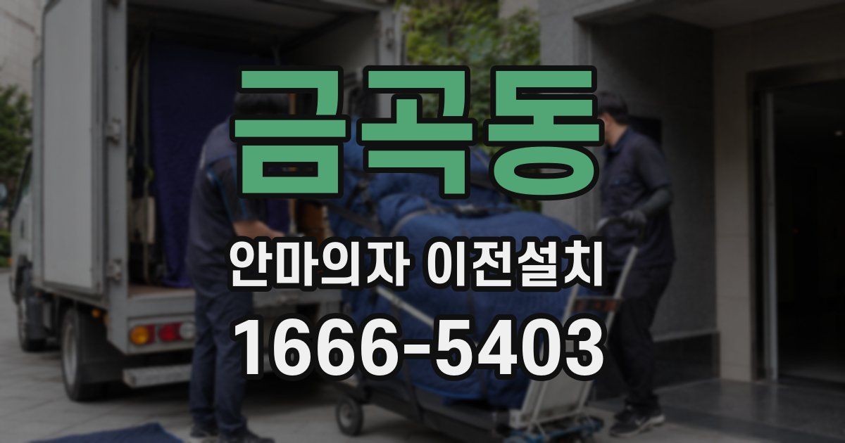 금곡동 안마의자 이전설치
