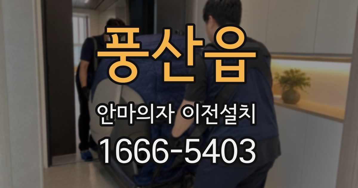 풍산읍 안마의자 이전설치